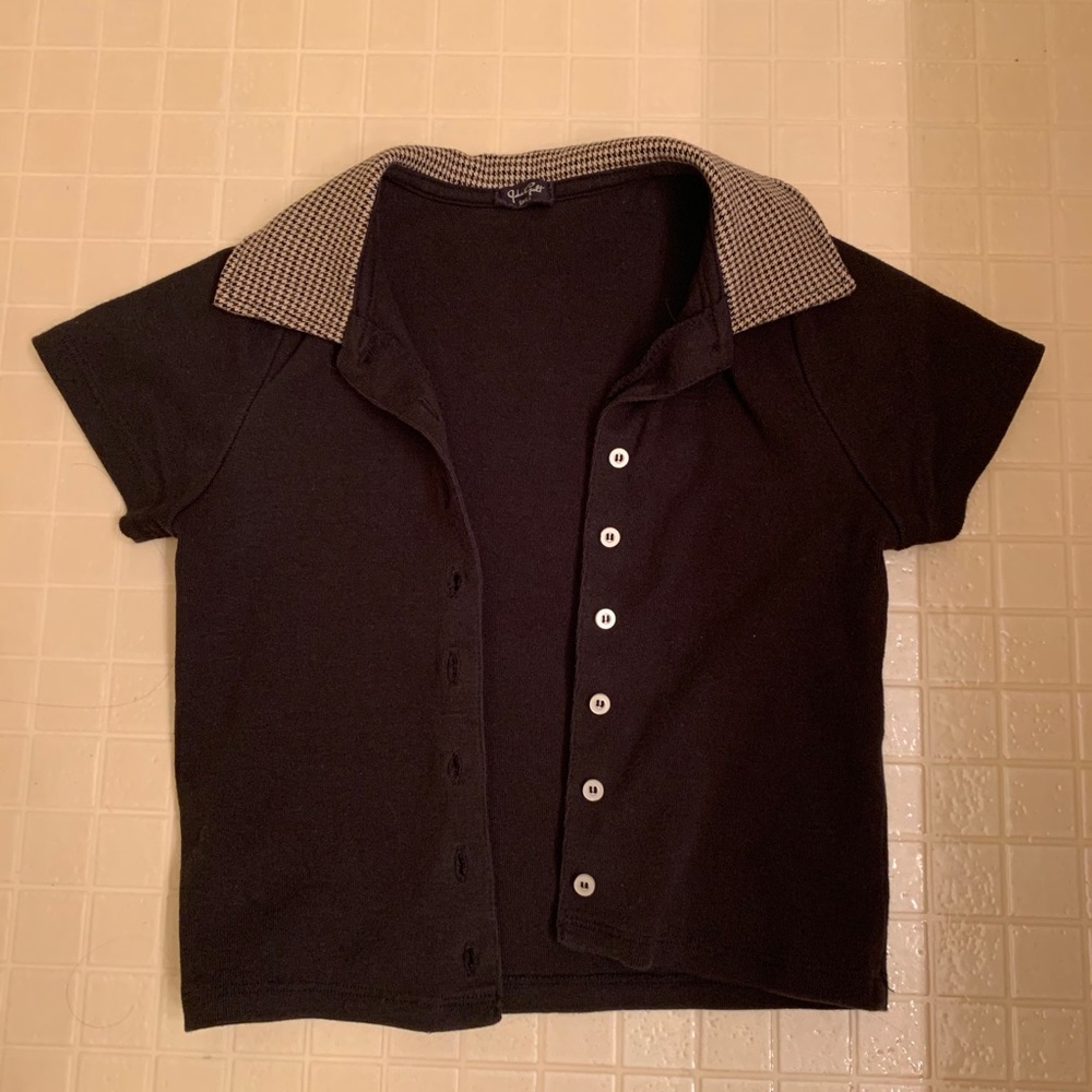 Brandy Melville collared button up top